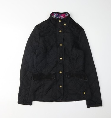 Schwarze Damenjacke aus Polyamid UK-Größe 8 Regular Joules