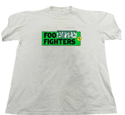 HOT! Foo Fighters White Cotton Shirt Full size S-5XL CL769