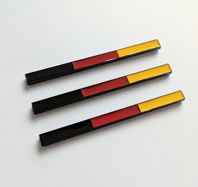Set Deutschland Flagge schwarz Umriss Abzeichen passend für BMW M3 M4 M2 M5 Z3 Z4 Autos