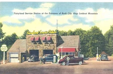 Cities Service gas station - postcard size but not a PC #252