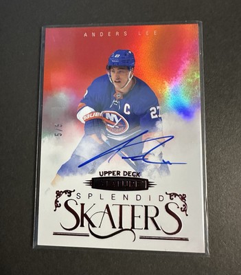 Anders Lee [Autograph Red] #SS-2 2022 Upper Deck Stature Splendid Skaters 5/5
