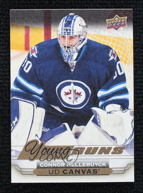 2015-16 Upper Deck UD Canvas Young Guns Connor Hellebuyck #C104 Rookie RC