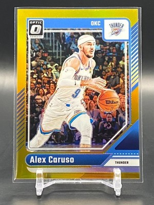 Alex Caruso 2024-25 Panini Donruss Optic Gold #/10 Oklahoma City Thunder #28
