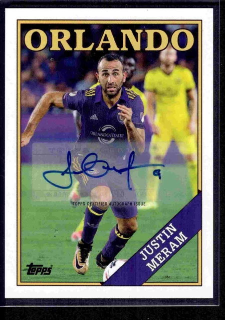 2018 Topps MLS Throwback Topps Autograph 2/25 Justin Meram Orlando City SC