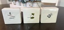 RAE DUNN Set Of 3 Office Desk Paperweights