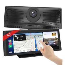 8.1" Wireless Carplay Screen for Car with 2K DVR  1080P Backup Camera,