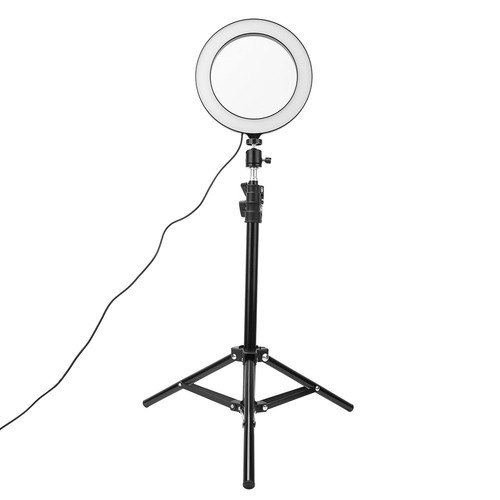 20cm Fotografia Ściemnialna dioda LED Pierścień do selfie Światło Wideo Live USB Lampa z telefonem CB - Zdjęcie 12 z 15