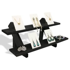 2 Tier Earring Display Stands For Selling, Retail Display Riser Earring, Ring...