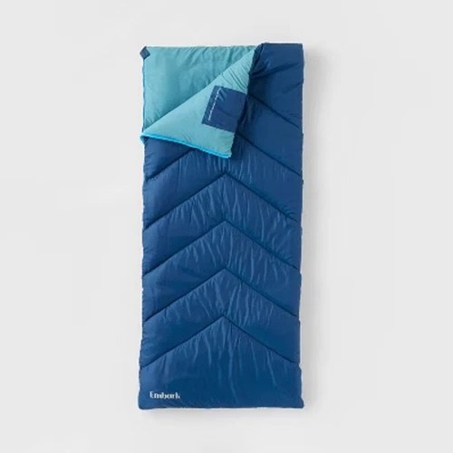 Embark Sleeping Bag Lightweight Compact Design Adult 50 Degree 75"x33" Camping