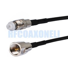 FME Male Plug to FME Female Jack Connector RF Pigtail Jumper Coaxial RG174 Cable