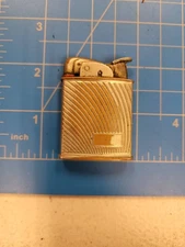 Vintage Lighter Art Deco Style Table Top Butane Cigarette Lighter Collectible