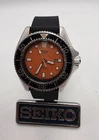 Seiko 2625-0010 Orange Dial Womens Quartz Diver Vintage 1981 NEW BATTERY