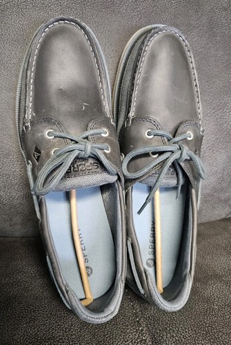 Sperry Herren Surveyor 2 Augen Bootsschuhe Baja Twist blau grau Sts25401 Größe 14 - Bild 2 von 8