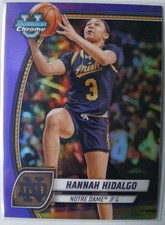 2024-25 Bowman University Chrome #26 Hannah Hidalgo Purple Refractor /399 Irish