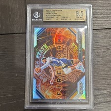 Panini Prizm Fireworks Prizm Silver Stephen Curry #5 BGS 9.5 Warriors