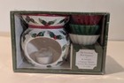 Olde South Candle Co. Ceramic Christmas Holly Fragrance Warmer Set New In Box