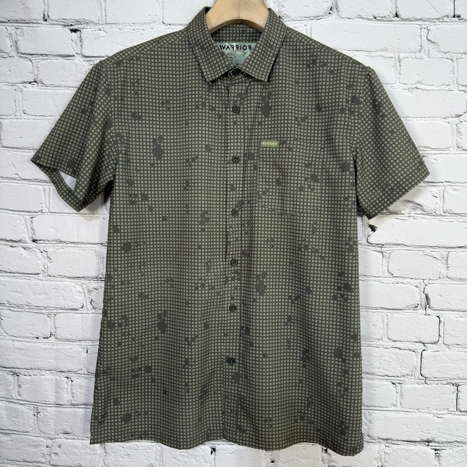 Warrior Camo DESERT NIGHT Camouflage Shirt Men M Tactical Button Up Short Sleeve - Image 2 of 4
