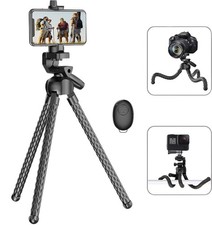 Flexible Phone Tripod Selfie Stick, Octopus Camera Tripod Travel Tripod Flexible