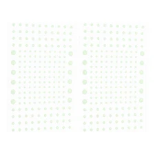 404 Pcs Glow in the Dark 3D Spot Decals Decor Green Wall Stickers