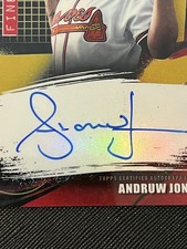 Andruw Jones Baseball Autographed Sports Trading Cards