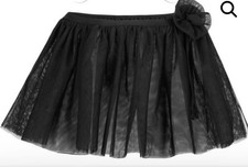 Capezio Kids Black Enchanted Tutu With Tulle Flower On Waist Band Size Medium
