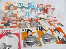 VINTAGE RARE COLLECTIBLE LOT OF 14 -  1960-1962 JET MAGAZINES-M.L.KING DIARY &..