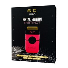 StyleCraft Professional Instinct Metal Double Foil Pink Shaver SC807 - NEW