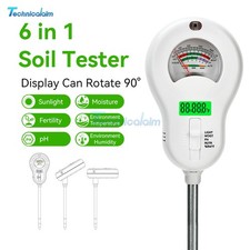 6 in 1 Digital Soil Tester PH Moisture Fertility Temperature Sunlight Plant Test