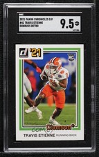 2021 Chronicles Draft Picks Donruss Retro Orange Travis Etienne Jr SGC 9.5 0i76