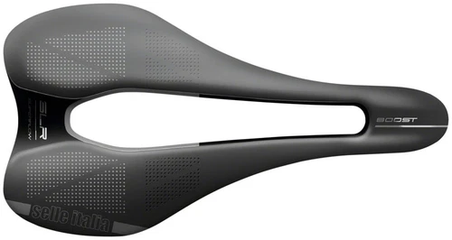 Selle Italia SLR Boost Superflow Saddle - Black 130mm Width Titanium Rails S3