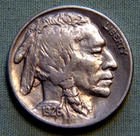 1926 P United States Buffalo Nickel 5 Cent - Ef / AU With Full Horn - Lot 1485