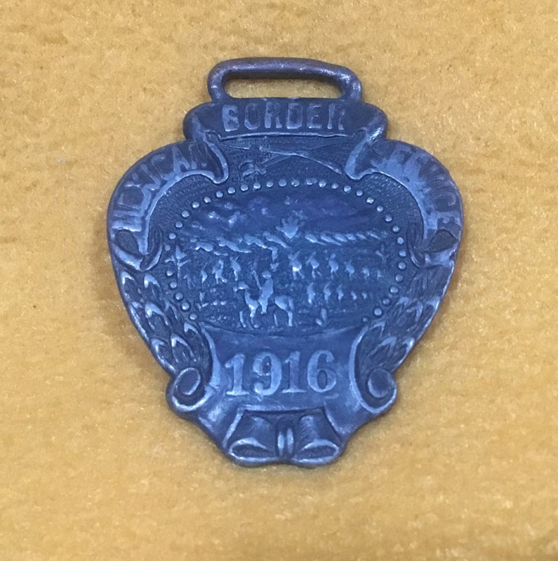 1916 Mexican Border Service Watch Fob National Guard Called To Colors Ambush