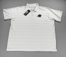 Antigua Miami Dolphins Polo White NFL Team Apparel Performance Shirt Men 2XL