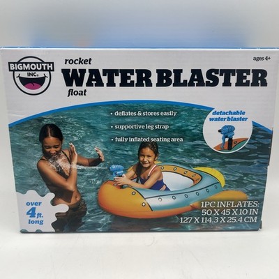 New Big Mouth Inc Rocket Water Blaster Float 4ft+ Long 50x45x10in Age4+ FreeS&H