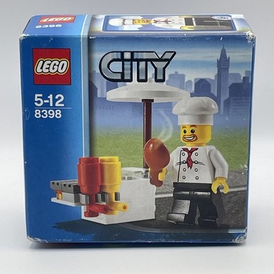 Lego City Chef Figure Minifig 8398 Food Stand New Damaged Box