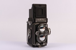 Rolleiflex 3 5 C Medium Format Film Camera Working w/ Zeiss 75mm Lens