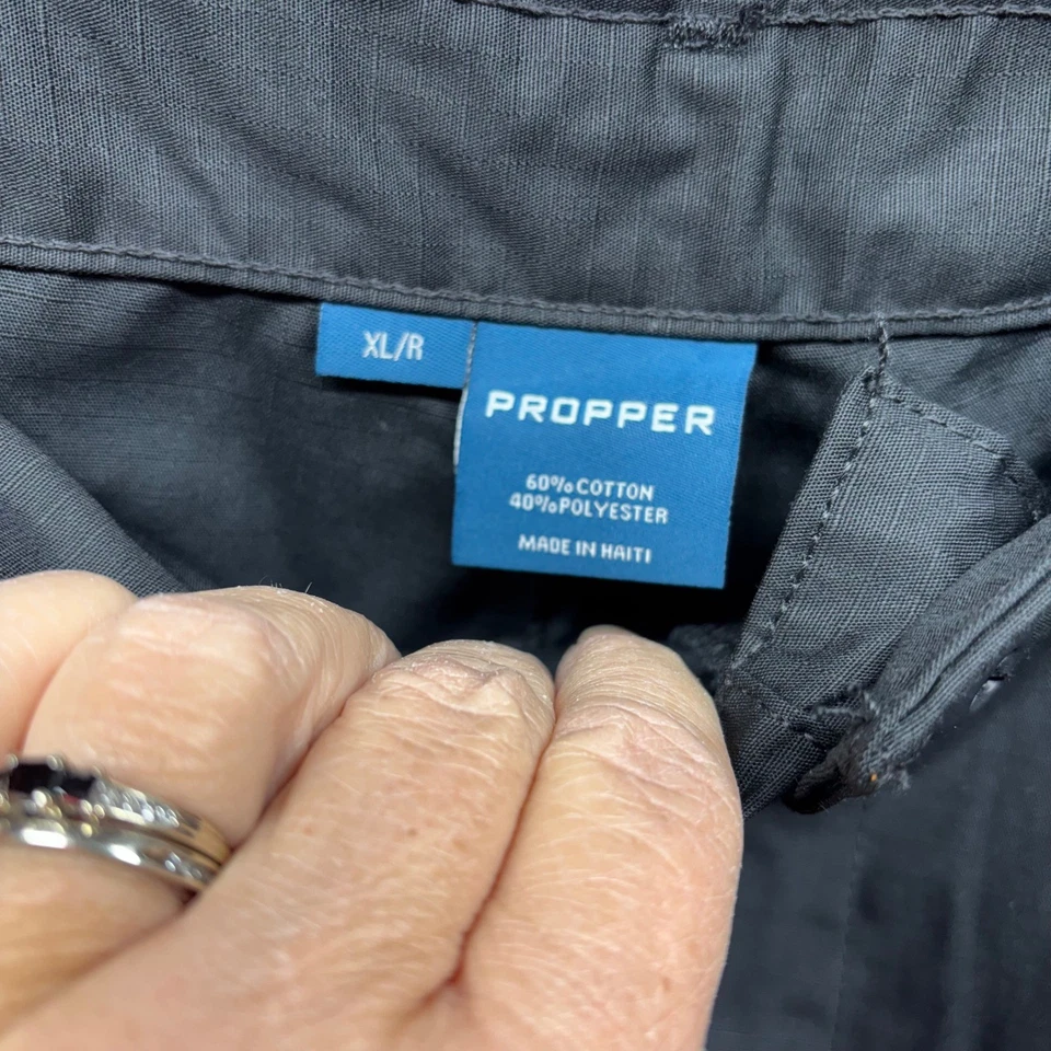 Propper Uniform BDU Cargo Pants Black XLR 60 Cotton 40 Polyester Mens Tactical - Image 4 of 4