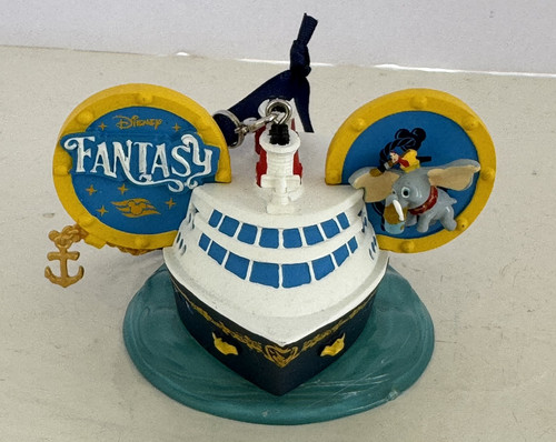 DISNEY CRUISE LINE DCL FANTASY EAR HAT ORNAMENT DUMBO NEW WITH TAGS