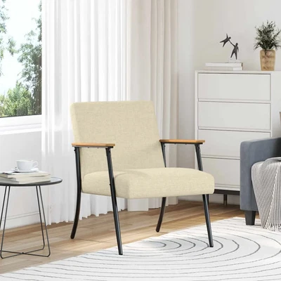 fauteuil tissu moderne Salon chambre Sièges Contemporains confortable vidaXL vid - Photo 1/4