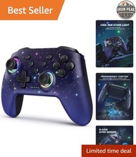 Wireless Game Controller For Switch Lite OLED PC Windows RGB Star LED