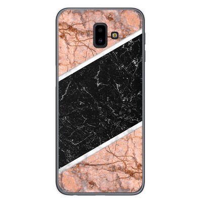 Hülle Gel TPU für Samsung Galaxy J6+ Plus Design Marmor 07 Muster