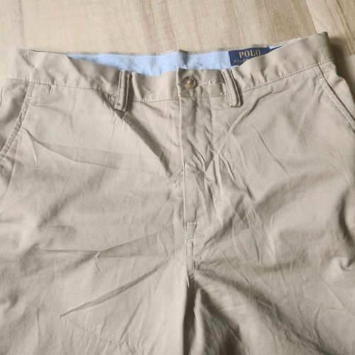 POLO RALPH LAUREN CHINO SHORTS HERREN GRÖSSE 31 9" INNENNAHT STRETCH KLASSISCHE PASSFORM HELLBRAUN - Bild 2 von 11