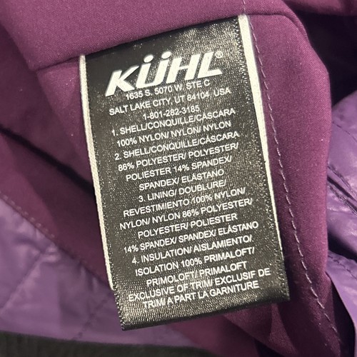 Kuhl Projekt Vest Womens Small Hybrid Zip Primaloft Insulated Purple Pockets - Picture 6 of 8