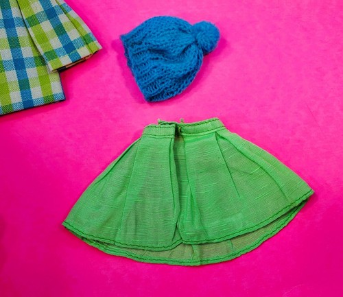 ULTRA RARE Vintage Skipper Doll Plaid City #1977 Silk Skirt Variation ~ 1960's - Bild 9 von 16