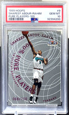 ( /100 PSA 10 ) Shareef Abdur Rahim 1999-00 Hoops 100% Pure Players Rare Insert