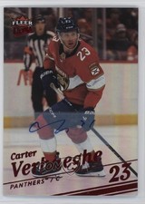 2025 Upper Deck Fleer Ultra Red Rainbow Foil 4/10 Carter Verhaeghe #8 Auto 6kv