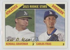 2015 Topps Heritage Rookie Stars Kendall Graveman Carlos Frias #392 0d2