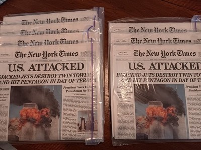 UNCIRCULATED New York Times 9/12 edition MINT