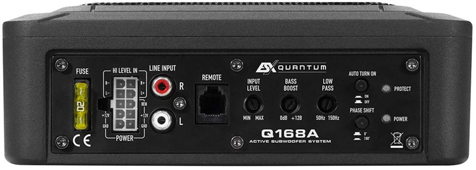 ESX Q168A 15x20 cm Aktiv Subwoofer mit 200 Watt (RMS: 100 Watt) - Bild 3 von 4