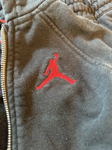 NIKE JORDAN JUMPMAN Boys Black Hoodie & Joggers 2Pc Fleece Set Size S 4 5 yrs - Picture 4 of 10